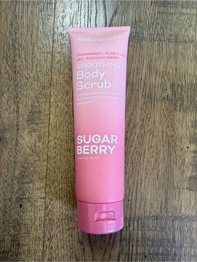 NATURELOVE Sugar Berry Smoothing Body Scrub Glycolic Acid Pumice 10 oz.
